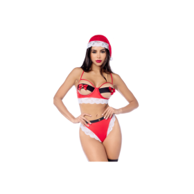 Déguisement sexy Mère Noël 3 pièces 